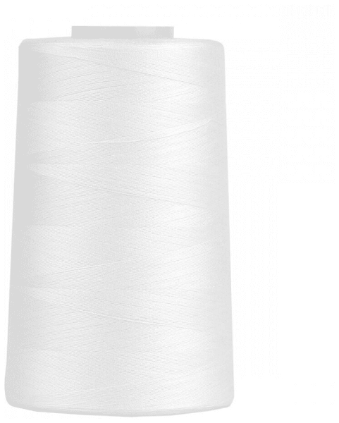 Нитки Sewing Thread 40/2 5000 ярд. цвет - белый 100% п/э в Кодинске