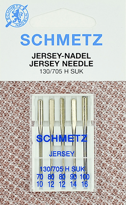 Иглы Schmetz джерси 130/705 H SUK (70x1, 80x2, 90x1, 100x1) 5 шт в Кодинске